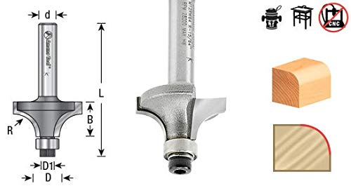 Amana Tool - M12RW64 Carbide Tipped Miniature Corner Round 1/4 Radius x 13/16 Dia x 3/8 x