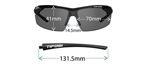 Tifosi Track Sport Men & Women Sunglasses - Ideal For Baseball, Golf, Pickleball, Running and Tennis - Unisex Glasses White/Black (Smoke Bright Blue Lens)
