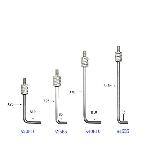 SUXING L Type Contact Points for Dial Indicators M2.5 Thread Shank(A Set)