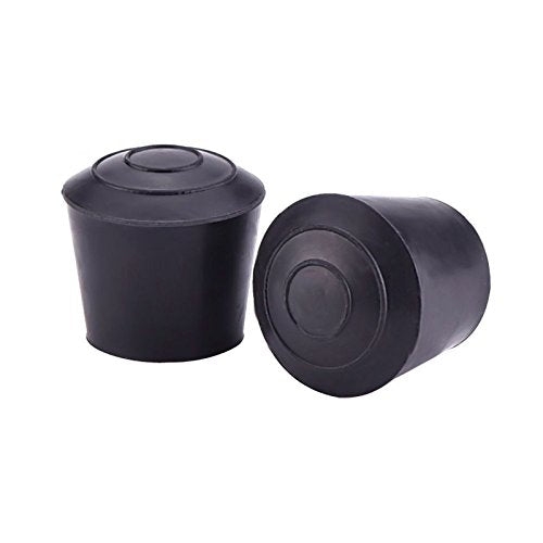 1 inch Table Chair Rubber Leg Tips Caps, Pack of 16, Black (1 Inch, 16) 1 Inch