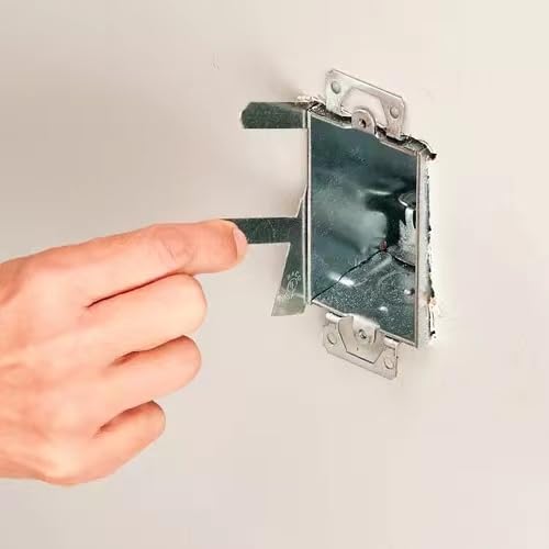 4Pcs Switch Box Support, Electrical Box Mounting Straps, Accessories for Use with Boxes with Plaster Ears 4