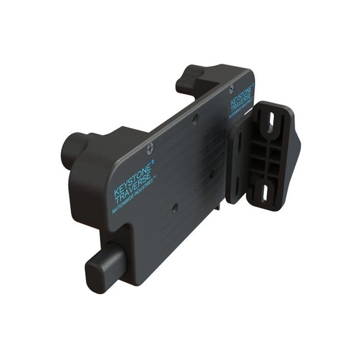 Traverse Gate Latch for 4"" Posts, Black