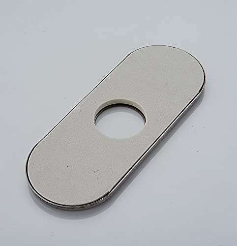 6 Inch Bathroom Vessel Vanity Sink Faucet 4" Hole Cover Deck Plate Escutcheon Chrome