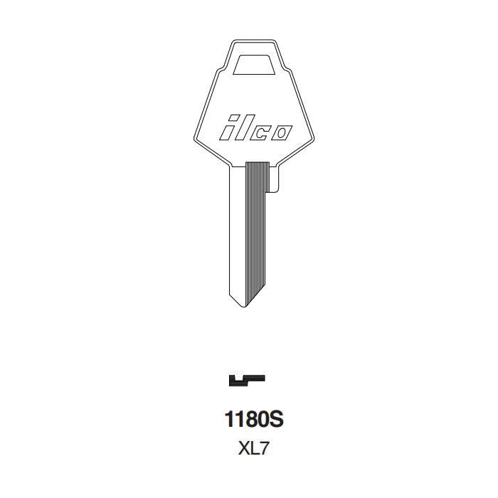 Kaba XL7-1180S XL Mailbox Key Blank44; Pack of 1010