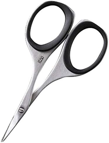 Kai KAI Groom! HC3046 Eyebrow Scissors Curved Blade with Resin Ring Nose Hair Waste Hair - NewNest Australia