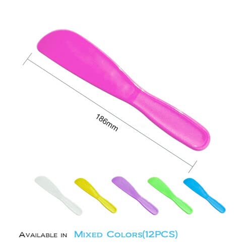 Dental Straight Spatula Mixing Spatula Disposable Alginate Spatula Plaster Spatula Multicolor 10pcs