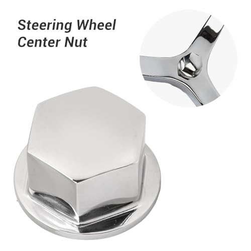 5/8-18 Steering Wheel Center Nut, 316 Stainless Steel Marine Hub Nut for Boat Yacht, Replacement for Verado Hydraulic Helms