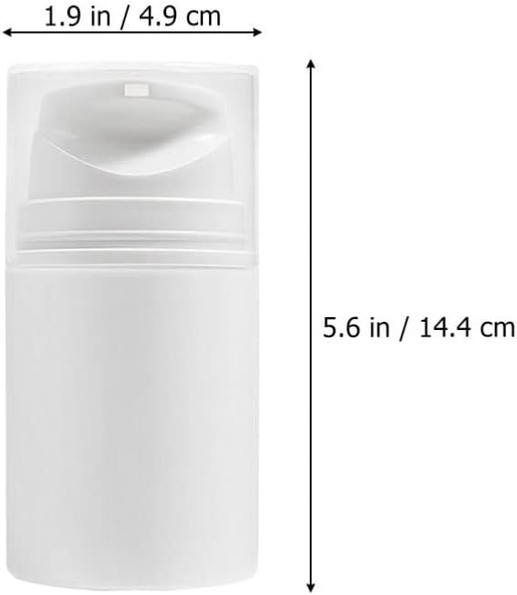 KALLORY 3pcs 120Ml Vacuum Bottle Empty Airless Pump Bottle Airless Cosmetic Cream Pump Bottle for Travel - NewNest Australia