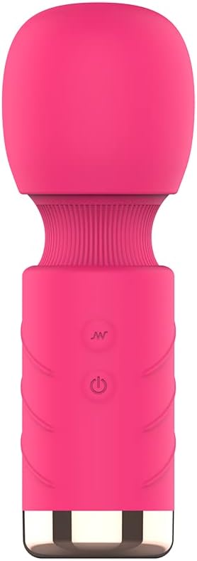 Mini Strong Massage Stick, Silicone Massager With 10 Vibration Modes, Waterproof, Rechargeable Portable Small Vibrating Massager, Quiet Wireless Hand Massager, Gift For Women - NewNest Australia