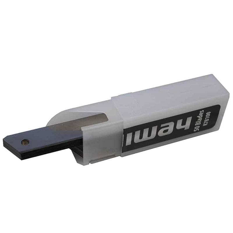 ALLWAY K7B100 Snap-off 18mm Carbon Steel Blades, 100 Pack 18mm Snap-Off Knife Blades (100 Pack)