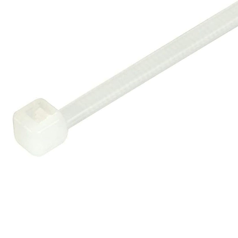 GTSE 14 Inch White/Clear Zip Ties, 100 Pack, 50lb Strength, UV Resistant Long Nylon Cable Ties, Self-Locking 14" Tie Wraps 14" (50lb)