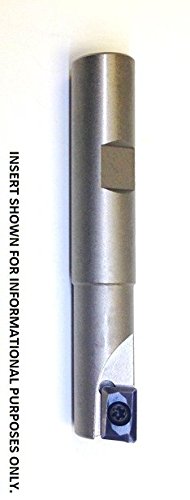 HHIP 5822-1603 Square Shoulder Coolant-Thru Indexable End Mill, 1/2" Cutter Diameter, 1/2" Shank, 1 Flute, 0.67" Flute Length, 3.25" OAL, 1/2" Cutter Diameter 1/2 in