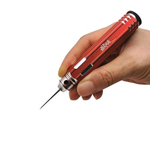 ANSAI Model Scriber with 5 Blades for Modeling Hobby Resin GK Carved Scribe line Cutting Tool Chisel + Rubber Cap Blades with Laser Mark