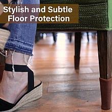 16 Pk The Original Furniture Sock Grips Inside(Caramel Brown-16 pk, Small) Patented with Grips Inside, Chair Leg Floor Protector Caramel Brown-16 pk