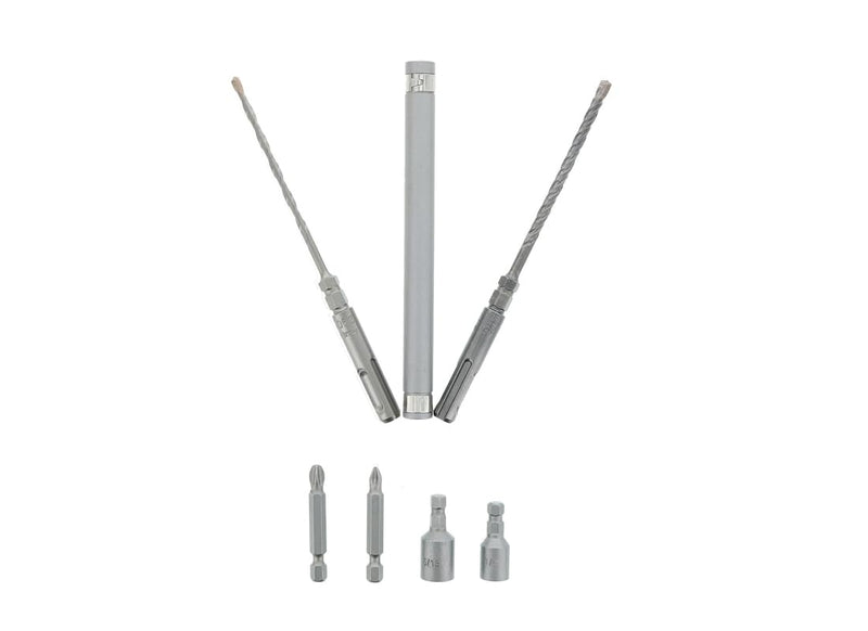 Diablo Rebar Demon Concrete Anchor Drive Installation Set - 9 Pieces | Ideal for Corded and Cordless SDS-Plus Rotary Hammers - With Magnetic Drive Sleeve - DMAPL9910-S9
