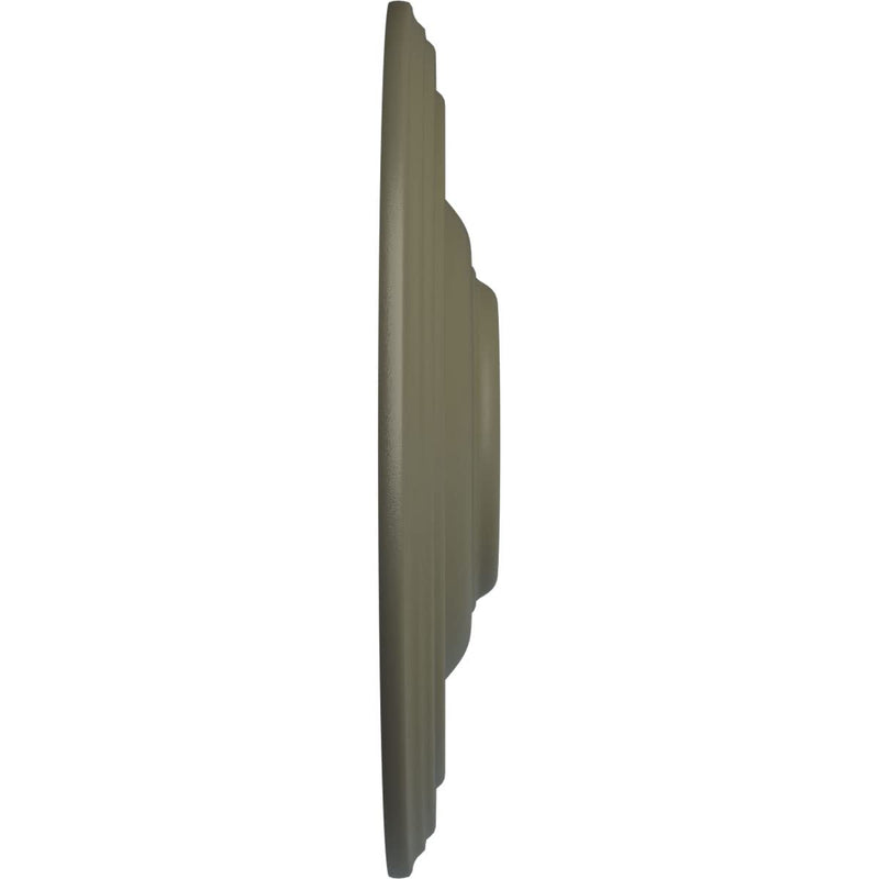 Ekena Millwork CM14TRSSF 14-3/4" x 1-3/4" Traditional Ceiling Medallion, Spartan Stone Spartan Stone (Flat Finish)