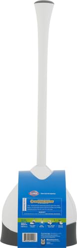 Clorox Toilet Plunger with Hideaway Caddy – Toilet Plunger for Bathroom, Bathroom Organizers & Storage, Bathroom Accessories, Toilet Unclogger, Plunger with Holder 1-Pack