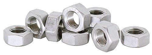 (50pcs) BelMetric M8X0.75 Stainlesss Steel A2 Metric Extra Fine Thread Hex Nuts DIN 934 NR8X0.75SS M8X1.25 (25pcs)