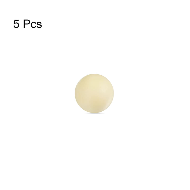 HARFINGTON 5pcs PA Nylon Solid Plastic Balls 3/8" G3 Precision Bearing Ball 9.5mm 5