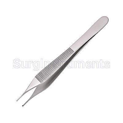 SURGICAL ONLINE 3 Adson Tissue 1X2 & Serrated Forceps 4.75Surgical Plastic Surgery Instruments