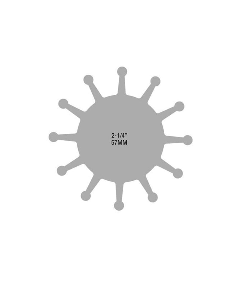 Jabsco 1210-0003-P, Nitrile, Drive Type 7, 12 Blade, 2-1/4 Diameter | 1-1/4 Width, 5/8 Shaft, Brass Insert