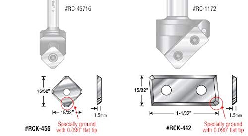 Amana Tool - 1-3/32 x 15/32" SC Acm x Rc-1172 (RCK-442), Industrial Grade RCK-442