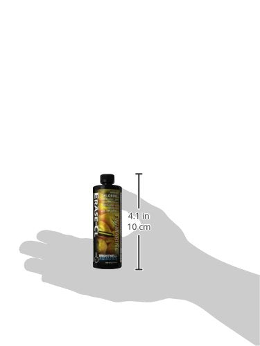 Brightwell Aquatics Erase-Cl - Chloramine, Chlorine and Ammonia Remover - Aquarium Water Conditioner for Salt and Freshwater Fish Tanks - Aquarium Water Treatments, 16.9 fl oz 500-ml