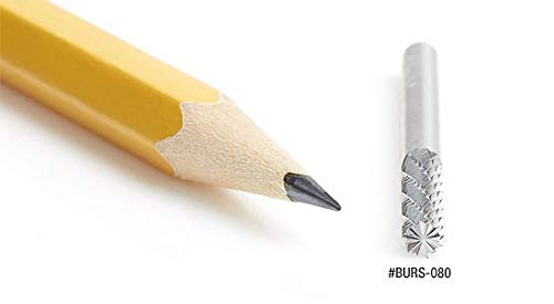 Amana Tool - BURS-088 Solid Carbide Cylindrical Shape with End Cut 1/2 Dia x 1 4 Shank