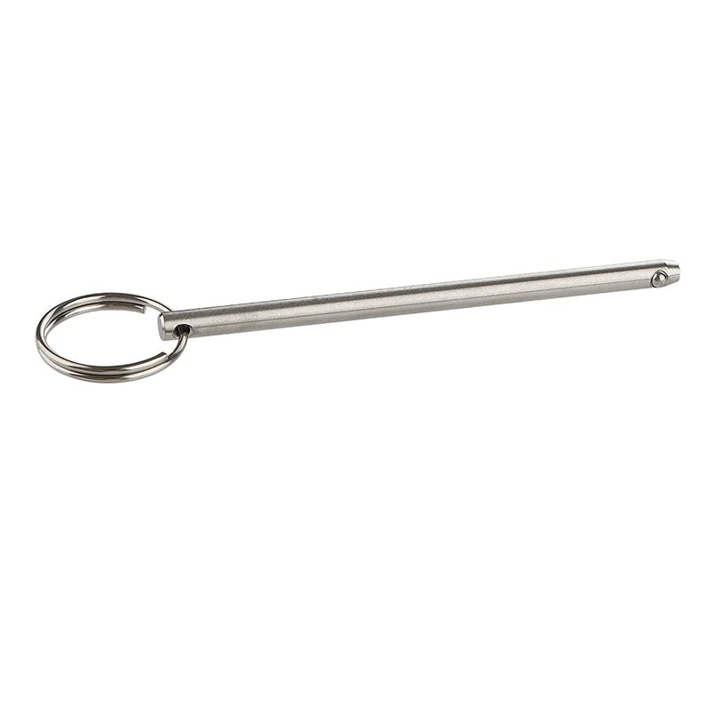 2 Pack Long Quick Release Pin, Diameter 1/4"(6.3mm), Overall Length 4-3/4"(120mm), Usable Length 4.13"(105mm), Full 316 Stainless Steel, Bimini Top Pin, Marine Hardware