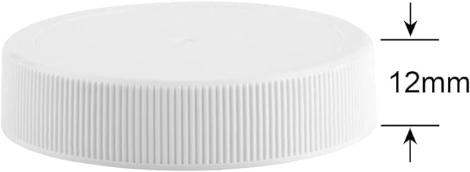 Threaded/Screw-On Caps for 3 and 5 Gallon Water Bottle Jugs (3 pk) (53mm, White)