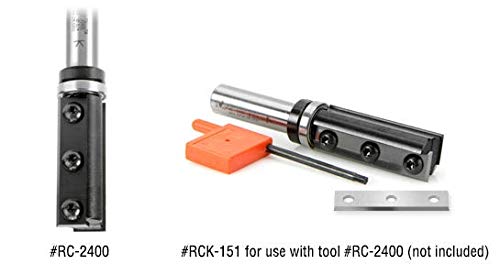 Amana Tool - RCK-151 Solid Carbide 4 Cutting Edges Insert Knife General Purpose Wood, Chip