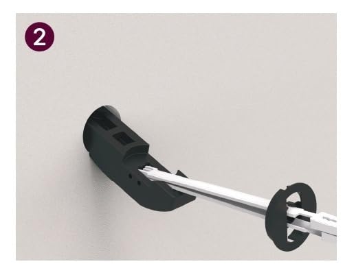 HEALTHCRAFT Easy Mount Hollow Wall Anchor for Grab Bars, No Stud Install | Installs on drywall, tile and fiberglass without a wall stud Install on Drywall, Tile & Fibreglass Easy Mount Anchor
