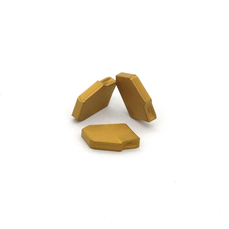 GTN-2 (SP200) CNC Grooving Carbide Inserts Steel Fit for SPB226 Lathe Grooving Cutting Tools, CVD Yellow Coating, 10pcs I-SP200-Y