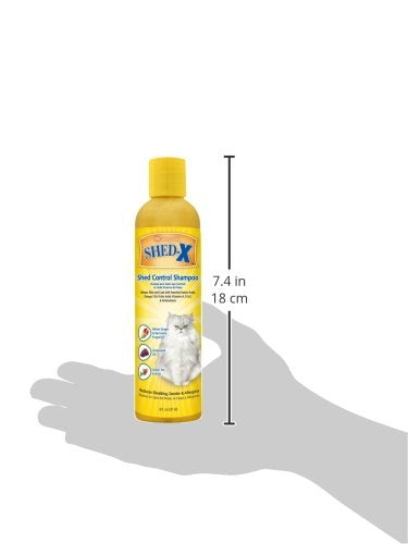 Shed-X Shed Control Shampoo for Cats, 8 oz – Reduce Shedding – Shedding Shampoo Infuses Skin and Coat with Vitamins and Antioxidants to Clean, Release Excess Hair and Exfoliate - PawsPlanet Australia