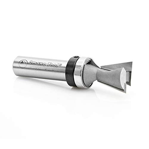 Amana Tool - 45852 Carbide Tipped Dovetail 14 Deg x 3/4 Dia x 3/4 x 1/2" Shank with Up