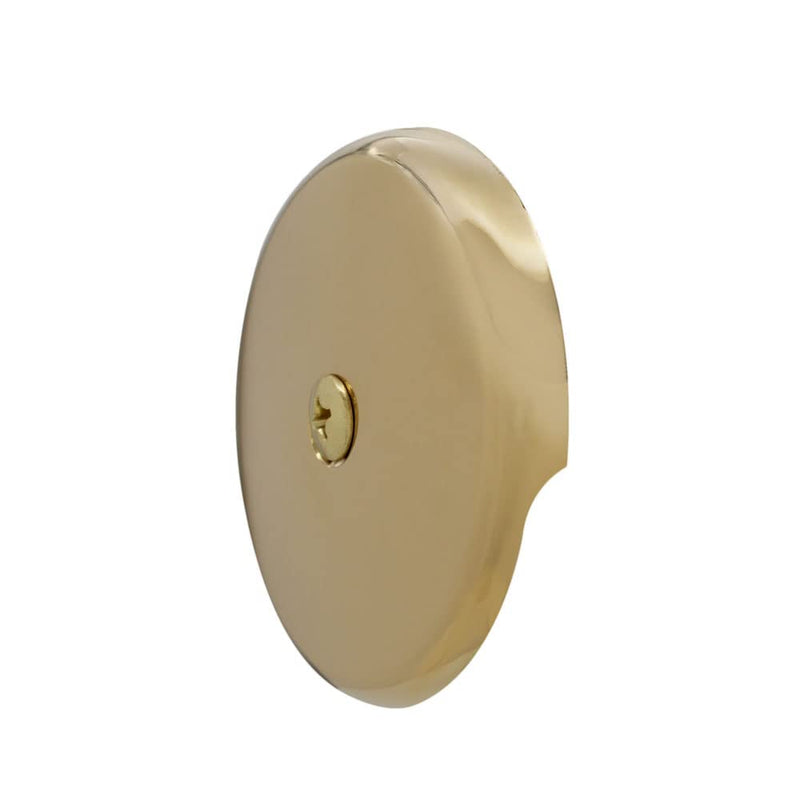 Westbrass Twist & Close Tub Trim Set with One-Hole Overflow Faceplate, Polished Brass, D94-01