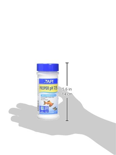 API Proper pH 7.5 Freshwater Aquarium Water pH Stabilizer 9.2-Ounce Container, Proper PH 7.5 PWDR JAR-Small, Whites & Tans, 260 Grams