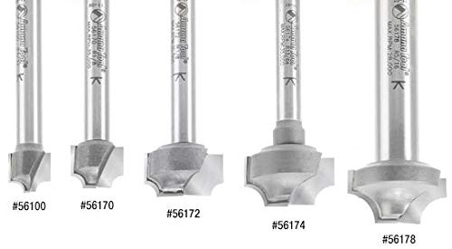 Amana Tool - 56170 Carbide Tipped Plunge Beading 1/8 Radius x 1/2 Dia x 3/8 x 1/4" Sha 1/8 Radius x 1/2 Dia x 3/8 x 1/4"