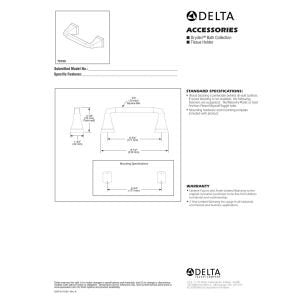 Delta Faucet Dryden Toilet Paper Holder, Champagne Bronze, Bathroom Accessories, 75150-CZ
