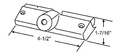 Andersen Lexan Operator Cover with Screw Holes in Stone Color (1978-1995)