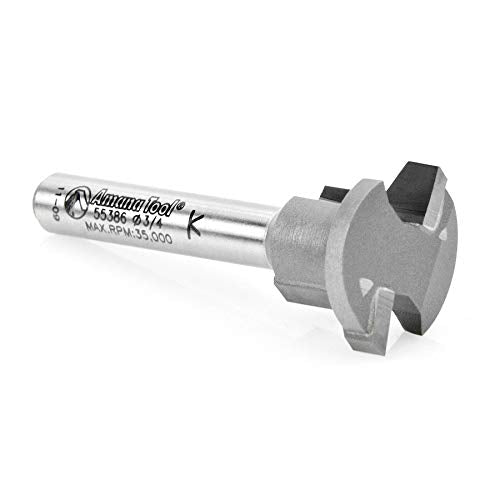Amana Tool - (55386) Carbide Tipped Drawer Lock 3/4 Dia x 1/2 x 1/4" Shank