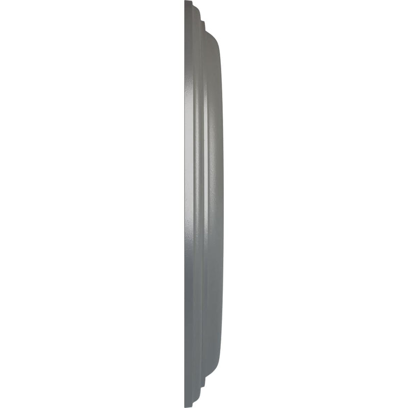 Ekena Millwork CM12TRSLS 12"OD x 1"P Traditional Ceiling Medallion, Silver Silver (Metallic Series)
