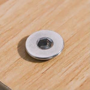 Glvaner (60 pcs) M4 x 20mm Flat Head Socket Cap Self Tapping Screws Wood Screws 304 Stainless Steel 18-8 Full Thread Coverage Sheet Metal Screw 60