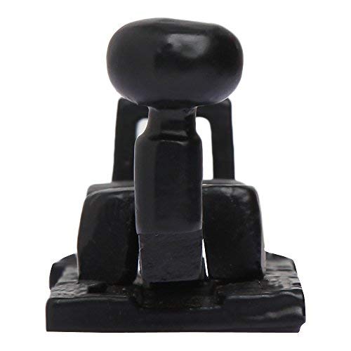 Set of 2 Iron Surface Door Slide Bolt, 5 3/8 x 1 1/2 Inch, Gate Latch, Black Powder Coat Finish