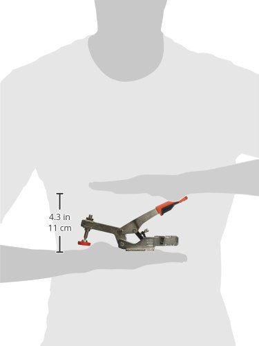 BESSEY STC-HH50 Horizontal Auto-Adjust Toggle Nickel Plated Clamp, Silver