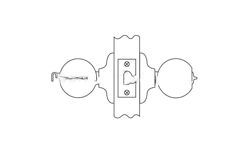 Kwikset Hancock Interior Privacy Door Knob with Lock, Door Handle For Bathroom and Bedroom, Satin Nickel, Keyless Push Button Lock Doorknob