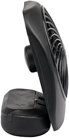 Treva 5 Inch Battery Powered Fan Portable Desk Fan 2 Cooling Speeds with Compact Folding & Tilt Design Cubicle Accessories Small Portable 2 Pack (Black) Black 2 Units