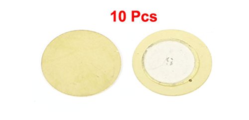 uxcell® 10 Pcs 15mm Diameter Piezoelectric Copper Buzzer Film Gasket