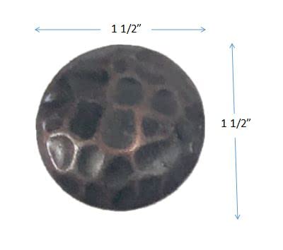 25 Large Decorative Nails 1 1/2" Wide Clavos Upholstery Nails Oil Rubbed Bronze Finish