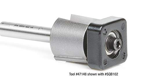 Amana Tool - 47149 Carbide Tipped Laminate Trimmer with Euro Square Bearing 3/4 Dia x 5/8
